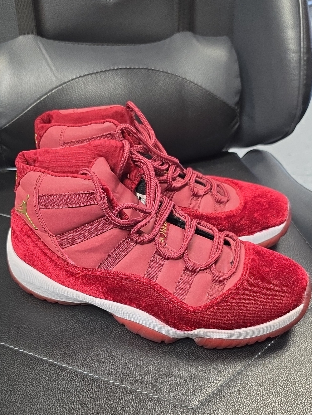 Jordan Men’s High-Top Sneakers in Red and White